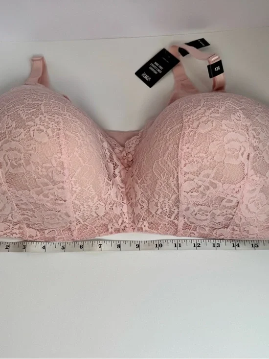 Torrid Blush Pink Lace Wire-Free Full Coverage Bra size 42G - Picture 12 of 12